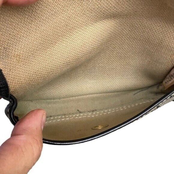 Dooney Bourke Logo Canvas Leather Trim Wristlet - Picture 6 of 6